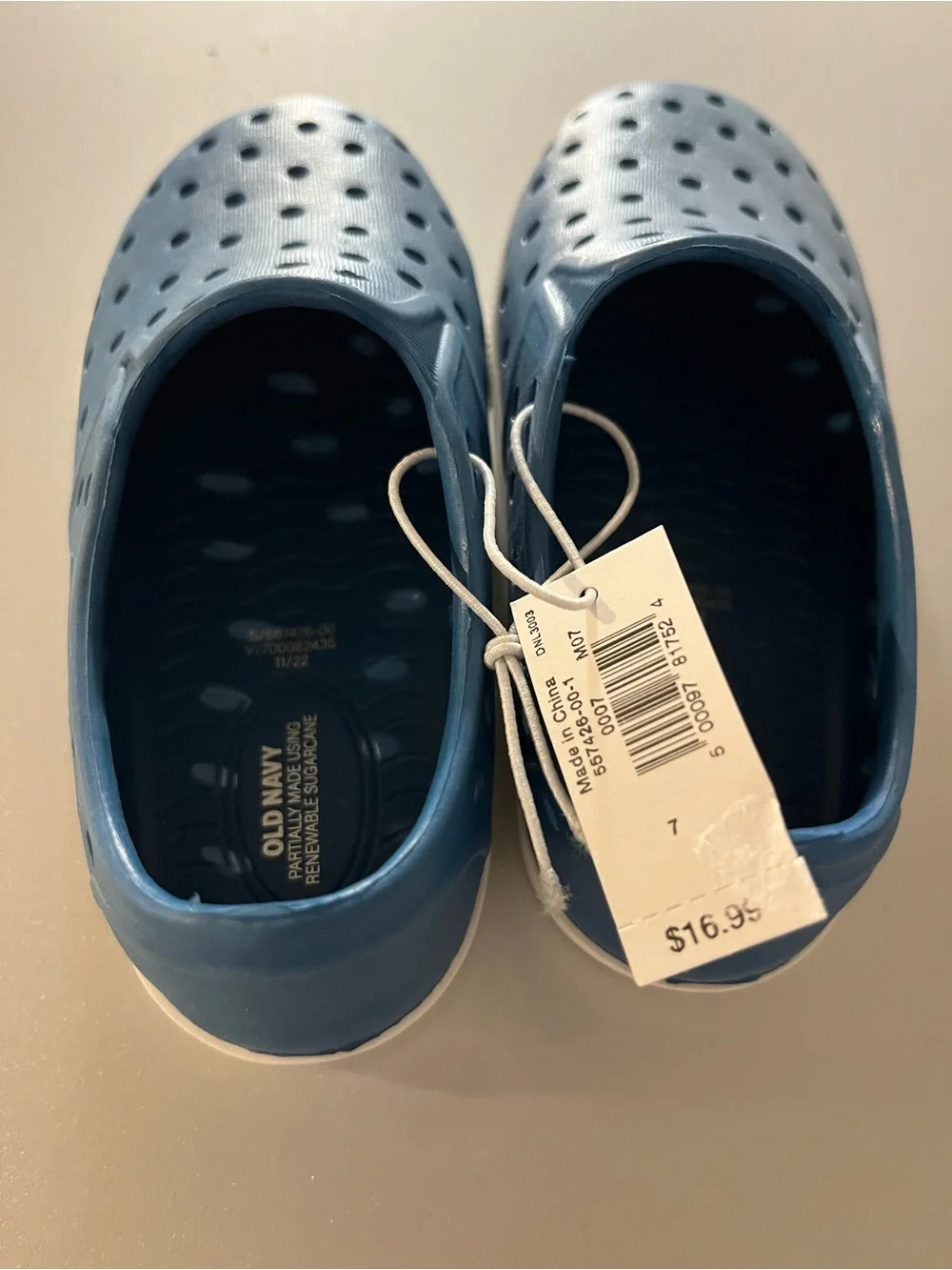 Old Navy Kids Blue Slip-On Water Shoes
